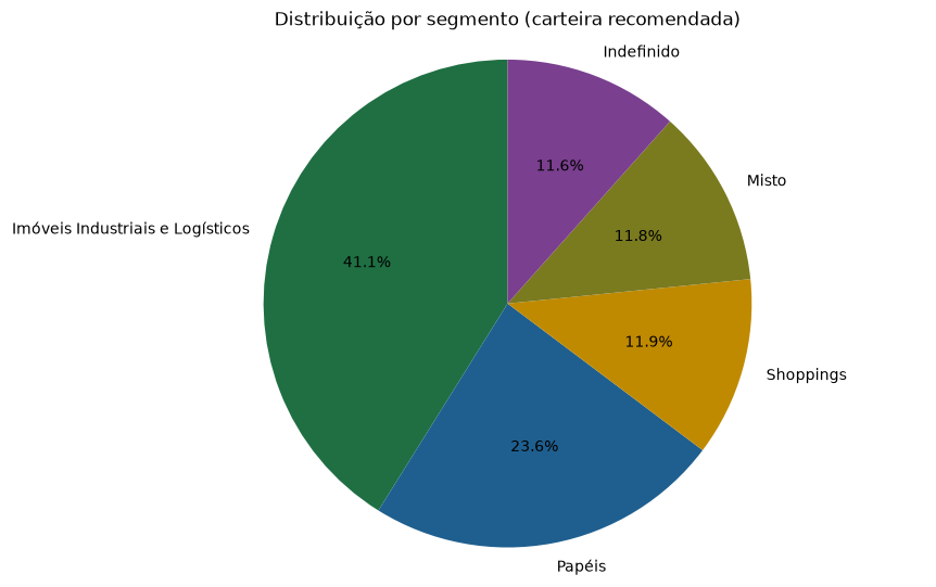 Distribuição por segmento
